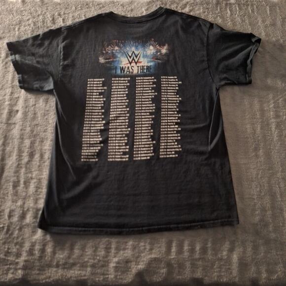 2015 WWE Live Tour "I Was There" T-Shirt Large Wyatt Cena Reigns Black Cotton - Picture 3 of 7